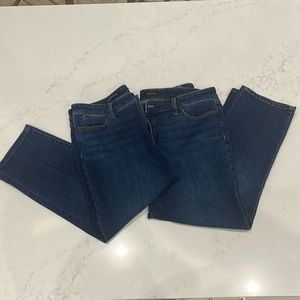 Talbots Straight Leg Crop Jeans Size 16